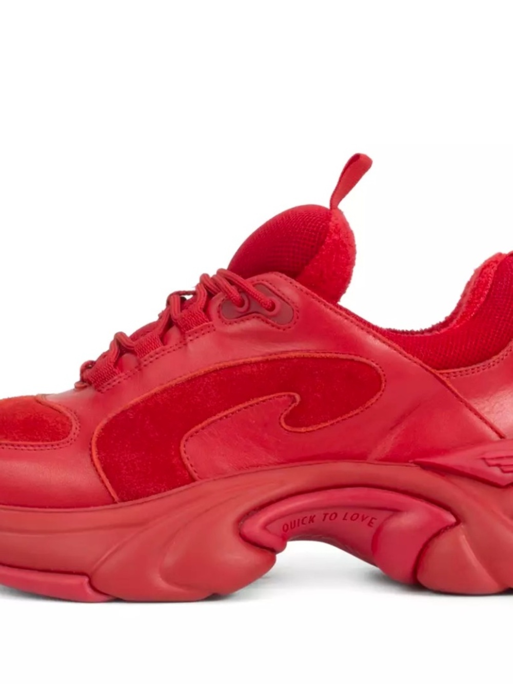 Fluevog SOUL SPEED: DUESY  Colour: Red Size: W12/M10